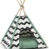 Beeztees Kioni Tipi Tent - Kattenhuis - Zwart/Wit - 50x50x70 Cm -Katten Hondenbenodigdheden Winkel 1003x1200 3