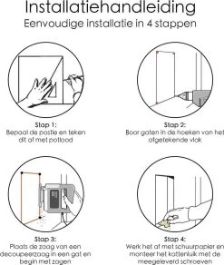 Merkloos Kattenluik - Inclusief Tunnel - 4 Vergendelingsstanden - Wit - Waterdicht - 23 X 25 X 5.5 Cm -Katten Hondenbenodigdheden Winkel 1014x1200 6