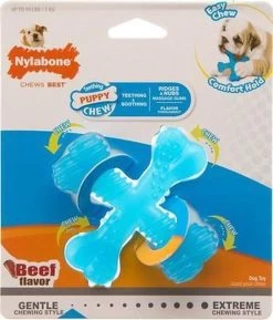 Nylabone Flexi Voor Honden Puppy Teething X Bone Beef Tot 11 Kg -Katten Hondenbenodigdheden Winkel 1025x1200