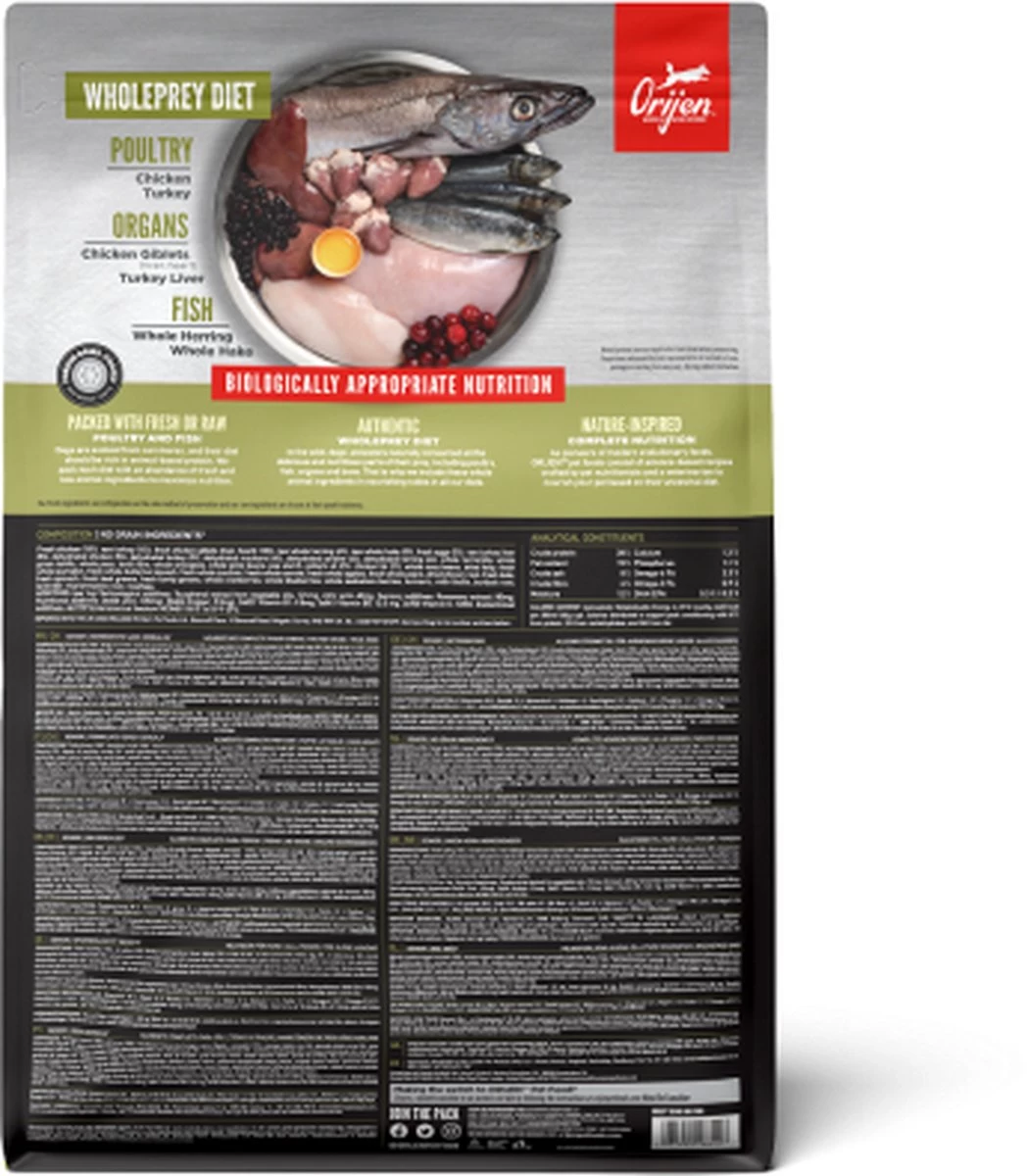 Orijen Whole Prey Senior Dog - Kip & Kalkoen - Hondenvoer - 11.4 Kg 22 Orijen Whole Prey Senior Dog - Kip & Kalkoen - Hondenvoer - 11.4 Kg - Afbeelding 20
