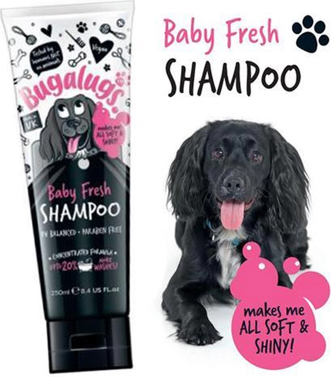Hondenshampoo Bugalugs - Hondenparfum - Gevoelige Huid - Puppy - Witte Vacht - Langharige Hond - 250ML Tube 3 Hondenshampoo Bugalugs - Hondenparfum - Gevoelige Huid - Puppy - Witte Vacht - Langharige Hond - 250ML Tube