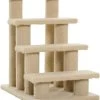 PawHut Dierentrap, Kattentrap, Hondentrap, Trap Voor Katten En Honden, 4 Treden, Beige, 63,5 X 43 X 60 Cm D30-006 -Katten Hondenbenodigdheden Winkel 1068x1200 2