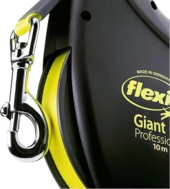 Flexi Giant Tape - Hondenriem - Zwart/Geel - L - 10 M - (<50 Kg) -Katten Hondenbenodigdheden Winkel 1076x1200 1