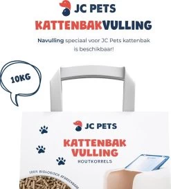 JC Pets Premium Kattenbak Systeem - Inclusief 2.5KG / 4L Kattenbakvulling - Zelfreinigend -Katten Hondenbenodigdheden Winkel 1087x1200 2