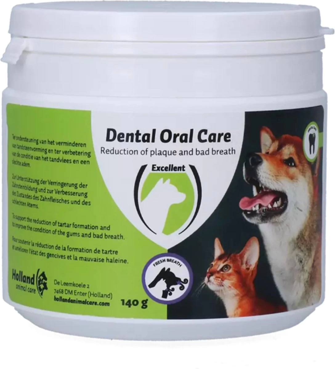 Excellent Dental Oral Care - Geschikt Voor Hond En Kat - Poeder - Gebitsverzorging Voor Dieren - Mondconditie - 140 Gram 3 Excellent Dental Oral Care - Geschikt Voor Hond En Kat - Poeder - Gebitsverzorging Voor Dieren - Mondconditie - 140 Gram
