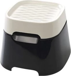 Savic Ergo Cube Voerbak Creme / Zwart 22x22x16 Cm