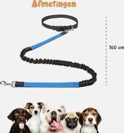 Hardloopriem Hond – Honden Riem Handsfree – Hardlopen Met Hond – 160-260 Cm Blauw - Hardloopband Hond – Halsband Hond – Hondenlijn – Leiband Hond -Katten Hondenbenodigdheden Winkel 1124x1200 1
