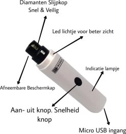 By Fredge® Elektrische Nagelvijl Voor Huisdieren - Nagel Trimmer Hond, Kat En Konijn - Nagelvijl Huisdieren - Nagel Vijl Kat - 100% Veilig - USB Oplaadbaar - Lage Vibratie En Geluid - Draadloos - Wit -Katten Hondenbenodigdheden Winkel 1130x1200 1