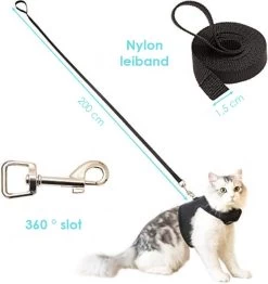 Kattentuigje Met Leiband Riem Kattenharnas Camouflage Maat L Kat & Kitten - Dieren Kattenriem - Cat Leash - Halsomvang 24 Tot 33cm - Borstomvang 36 Tot 41cm - Zootic® -Katten Hondenbenodigdheden Winkel 1133x1200 5
