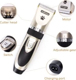 Nobleza B78 - Dieren Tondeuse Set - 4 Opzetkammen - Voor Huisdieren Katten & Honden - Draadloos -Katten Hondenbenodigdheden Winkel 1141x1200 2