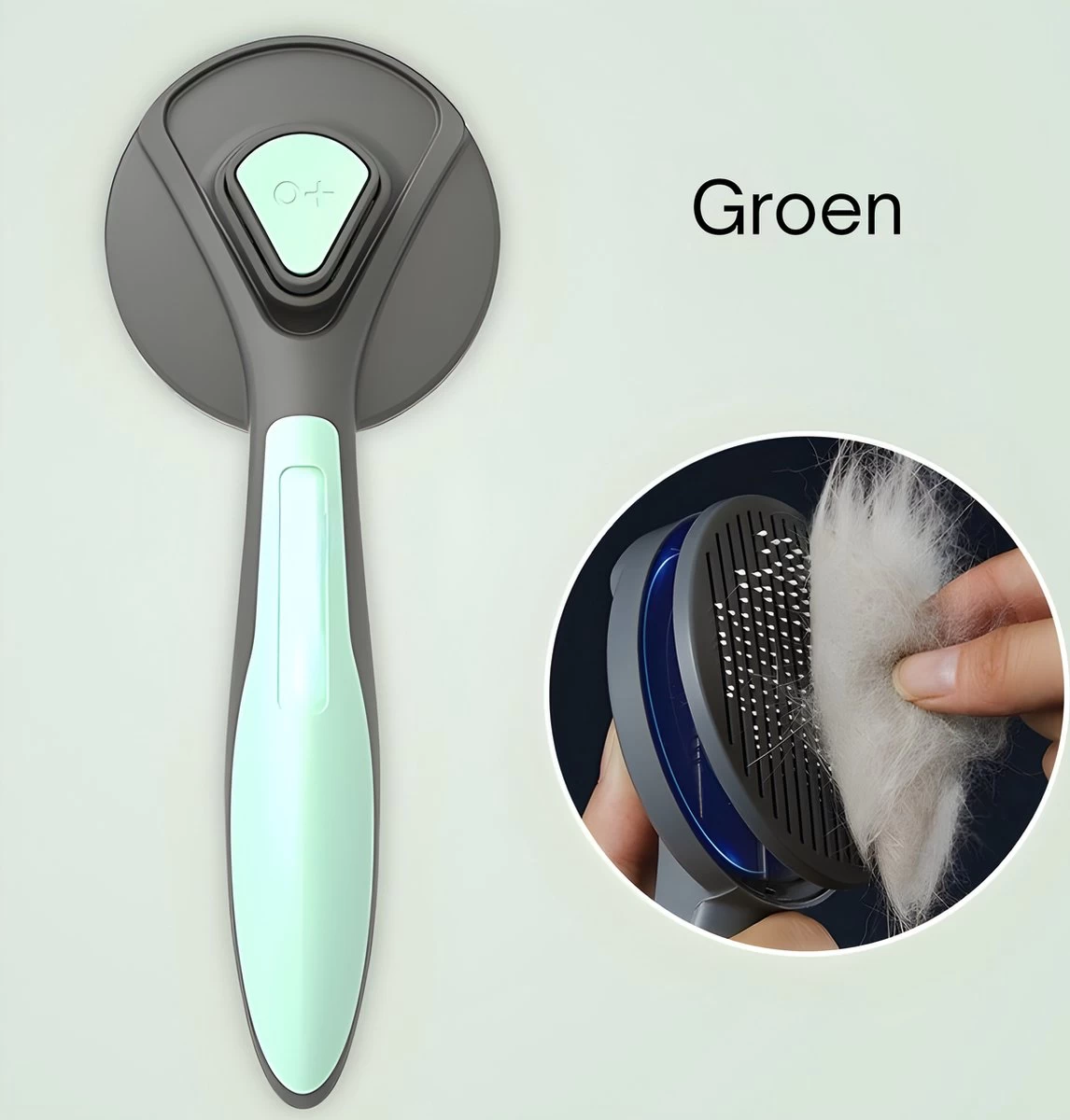 Pakeway T9 - Kattenborstel - Zelfreinigende Kattenkam - Groen - Massageborstel - 19,3 Cm 3 Pakeway T9 - Kattenborstel - Zelfreinigende Kattenkam - Groen - Massageborstel - 19,3 Cm