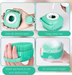 Merkloos Dierenborstel - Douche - Bad - Hond - Kat - Vachtverzorging - Scrubber - Borstel -Katten Hondenbenodigdheden Winkel 1146x1200 4