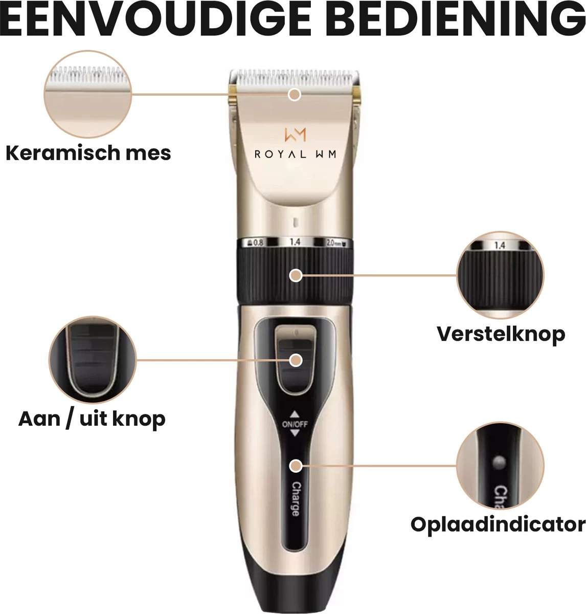 Hondentondeuse - Honden & Katten - Trimmer - Geluidsloos 6 Hondentondeuse - Honden & Katten - Trimmer - Geluidsloos - Afbeelding 4