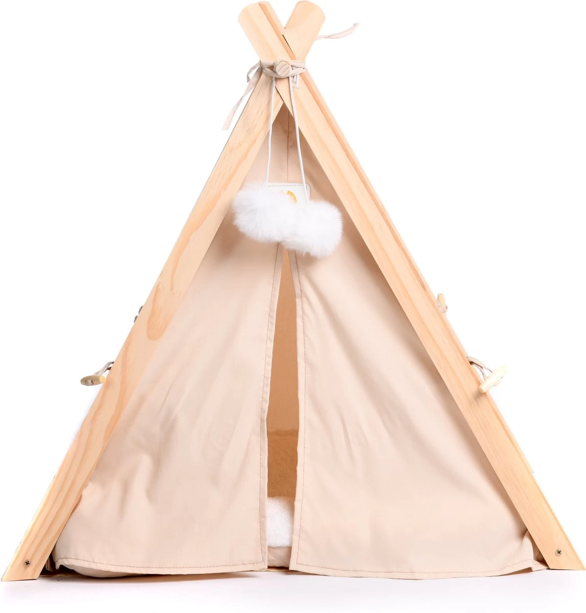 Dogs&Co Tippi Tent Voor Katten Of Kleine Honden Ecru 6 Dogs&Co Tippi Tent Voor Katten Of Kleine Honden Ecru - Afbeelding 4