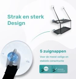 Raamhangmat - Dubbellaags - Met Zuignappen - 20kg Draag Gewicht - Kattenhangmat - Hangmat Kat - Kattenbed - Kattenkussen - Kattenbank - Kattenmand - Raam - Kattenhangmat Raam - Zwart - Radiator -Katten Hondenbenodigdheden Winkel 1149x1200 6