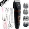 YE™ Professionele Dieren/honden Tondeuse Set Extra Krachtig - Honden Trimmer - Lang Of Kortharige Huisdieren Katten & Honden - Draadloos - Weinig Geluid -Katten Hondenbenodigdheden Winkel 1152x1200 8
