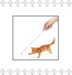 Merkloos EPIN | Kat Laserlampje | Kattenspeelgoed | Laserlamp |Met Mini Zaklamp 2 In 1 | Batterijen Inbegrepen | ZWART