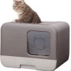 Kattenbak - 2 Uitgangen - Kattentoilet - Uitschuifbare Bodem - Met Schepje - Grijs 53 X 40 X 40 Cm -Katten Hondenbenodigdheden Winkel 1170x1200 2