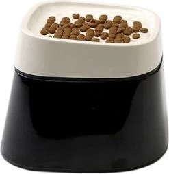 Savic Ergo Cube Voerbak Creme / Zwart 22x22x16 Cm -Katten Hondenbenodigdheden Winkel 1172x1200 1