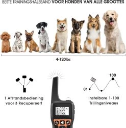 Anti Blafband EN Trainingshalsband In 1 - UNIEK SYSTEEM - 1000m Bereik - 100 Levels - Trainingsband - Antiblafband - Geluid En Vibratie/trilling - Grote En Kleine Honden - Waterdicht - Incl. E-book -Katten Hondenbenodigdheden Winkel 1179x1200 2