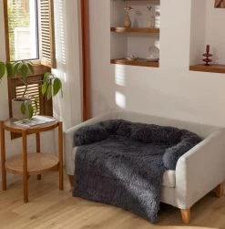 Zootic Fluffy Hondenkussen Hondenmand Hondenbed - Grijs 100 X 90 Cm -Katten Hondenbenodigdheden Winkel 1180x1200 6