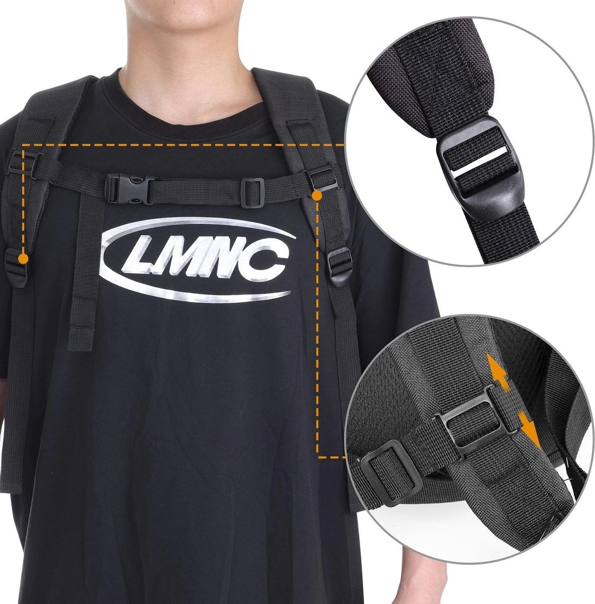 Cadoca Hondenrugzak - Tot 12kg Draagcomfort Verstelbaar - Zwart 19 Cadoca Hondenrugzak - Tot 12kg Draagcomfort Verstelbaar - Zwart - Afbeelding 17