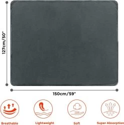 Hondendeken, Fleece, Waterdicht, Wasbaar, Hondenmat, Huisdier, Warme Zachte Deken Voor Hondendeken, Kattendeken, Deken Voor Katten En Honden, Waterdichte Deken Voor Bank, Bed, 150 X 127 Cm -Katten Hondenbenodigdheden Winkel 1185x1200 8