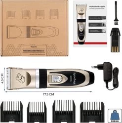 LifeGoods Hondentondeuse - Voor Katten En Honden - Complete Set - 5 Standen - Draadloos - Oplaadbaar - Goud/Zwart -Katten Hondenbenodigdheden Winkel 1190x1200 2