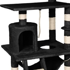 TecTake Stokely - Zwart - Krabpaal - 141 Cm -Katten Hondenbenodigdheden Winkel 1195x1200 8