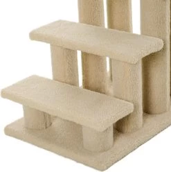 PawHut Dierentrap, Kattentrap, Hondentrap, Trap Voor Katten En Honden, 4 Treden, Beige, 63,5 X 43 X 60 Cm D30-006 -Katten Hondenbenodigdheden Winkel 1197x1200 10