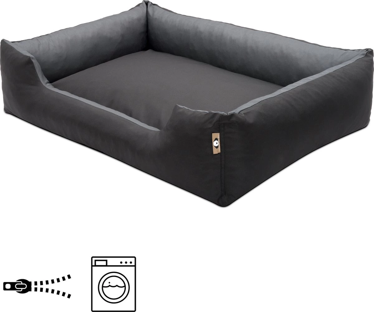 Hondenmand Cordura XXL – Zwart + Grijs - 100 X 75 X 23 Cm