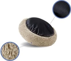 Behave Donut Hondenmand - Hondenkussen - Hondenbed - Kattenmand - Fluffy - Donut - 50cm - Beige -Katten Hondenbenodigdheden Winkel 1200x1030 2