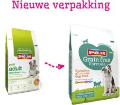 Smolke - Adult Graanvrij - Hondenvoer - 12 Kg -Katten Hondenbenodigdheden Winkel 1200x1044