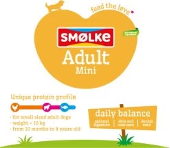 Smolke Adult Mini - Hondenvoer - 3 Kg -Katten Hondenbenodigdheden Winkel 1200x1050 2