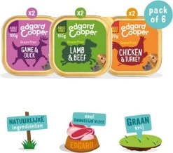 Merkloos Edgard & Cooper Hondenvoer Multipack Kip - Wild - Lam 6 X 100 Gr -Katten Hondenbenodigdheden Winkel 1200x1058 3