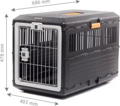 Merkloos Iris Ohyama Inklapbare Reismand Huisdieren FC-670 - Kunststof - Zwart/Oranje -Katten Hondenbenodigdheden Winkel 1200x1059 2