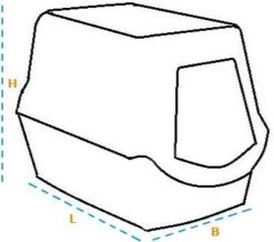 Trixie Berto Kattenbak Overdekt Met Zeef Scheidingssysteem Taupe - 59X39X42 CM -Katten Hondenbenodigdheden Winkel 1200x1061 4