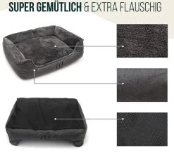 Happilax Wasbaar Hondenbed Met Omkeerbaar Kussen, Hondenmand Voor Kleine Honden, S - Grijs, Puppies Of Katten -Katten Hondenbenodigdheden Winkel 1200x1095 5