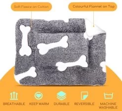 Nobleza Benchkussen - Dierenkussen - Hondenkussen - Kattenkussen - Benchmat - Dierenmat - Hondenmat - Kattenmat - Grijs - Maat S -Katten Hondenbenodigdheden Winkel 1200x1095 6