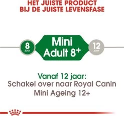Royal Canin Mini Adult 8+ - Hondenvoer - 800 G -Katten Hondenbenodigdheden Winkel 1200x1118 1