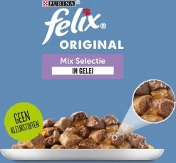 Felix Original Mix Selectie In Gelei - Katten Natvoer - 44 X 85g -Katten Hondenbenodigdheden Winkel 1200x1118 5