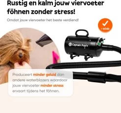 Captain Pup's Professionele Hondenföhn Met 4 Opzetstukken - Bijgeleverde Hondenborstel - Waterblazer Voor Honden - Zwart -Katten Hondenbenodigdheden Winkel 1200x1120 2