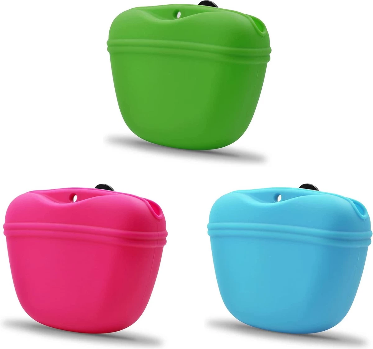 Merkloos 3 Stuks - Siliconen Magnetische Honden Beloningstasje - Dieren Traktatie Pouch - Voor Huisdier Training - Opbergtas - Zelfsluitend - Trainingzakje - Vaatwasser Veilig - Met Riem Clip - Blauw / Groen / Roze 3 Merkloos 3 Stuks - Siliconen Magnetische Honden Beloningstasje - Dieren Traktatie Pouch - Voor Huisdier Training - Opbergtas - Zelfsluitend - Trainingzakje - Vaatwasser Veilig - Met Riem Clip - Blauw / Groen / Roze