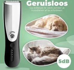 Essential Goods Professionele Hondentondeuse – Hondentrimmer - Draadloos – Opzet Kammen – Dik/Dunne Vacht - Honden/Katten - Zwart/Zilver -Katten Hondenbenodigdheden Winkel 1200x1131 1