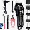 Merkloos Dierentondeuse + Haren Verwijderaar - Scheerapparaat Voor Honden En Katten - 4 Opzetstukken - Oplaadbaar - Draadloos - Stil - Verschillende Haar En Vachtlengtes - Hondentrimmer - Honden Trimmer - Honden Knippen - Haren Knippen -Katten Hondenbenodigdheden Winkel 1200x1142 2