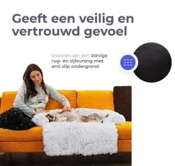 Quzi Hondenkussen Voor Bank - Fluffy Hondendeken - Bankbescherming Hond - 85x85cm - Afneembare Hoes -Katten Hondenbenodigdheden Winkel 1200x1142 5