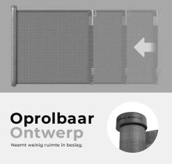 Château Animaux® - Tot 180cm Breed Traphekje Oprolbaar Hond - Stijlvolle Oplossing - Dieren Hek - Honden Hek 15 Château Animaux® - Tot 180cm Breed Traphekje Oprolbaar Hond - Stijlvolle Oplossing - Dieren Hek - Honden Hek -Katten Hondenbenodigdheden Winkel 1200x1145 6