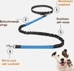 Hardloopriem Hond – Honden Riem Handsfree – Hardlopen Met Hond – 160-260 Cm Blauw - Hardloopband Hond – Halsband Hond – Hondenlijn – Leiband Hond -Katten Hondenbenodigdheden Winkel 1200x1146 6