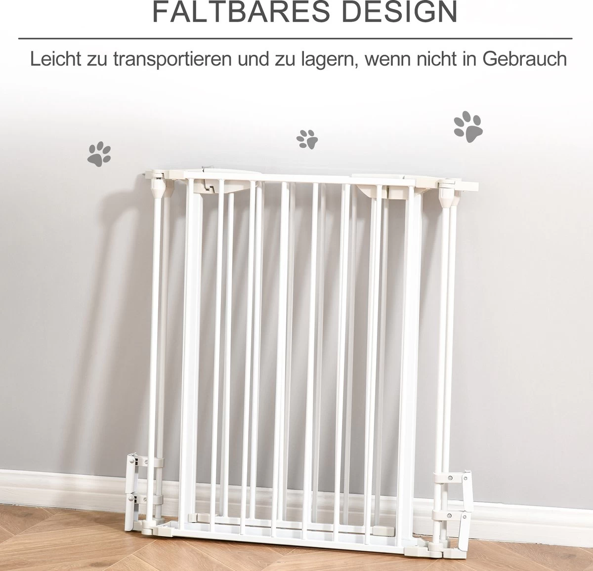 PawHut Afschermhek Voor Honden Veiligheidshek Hondenhek 3 Elementen Kunststof Wit D06-100V01 8 PawHut Afschermhek Voor Honden Veiligheidshek Hondenhek 3 Elementen Kunststof Wit D06-100V01 - Afbeelding 6