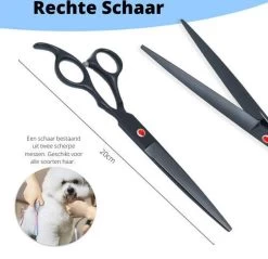 Petsify - Professionele 8-delige Huisdier Knipset - Effileerschaar Hond - Kam Hond - Schaar Hond - Katten Kam - Hondenschaar - Trimschaar Voor Honden - Kapperset - Zwart -Katten Hondenbenodigdheden Winkel 1200x1159 4